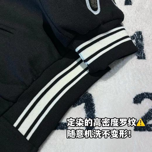F031247美式街头毛呢刺绣羊毛混纺高街飞行员夹克男女同款棒球服 商品图13