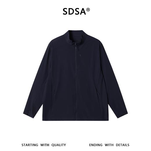 SDSA男装2026新款高贵轻奢时尚简约胸袋拉链口袋立领弹力夹克百搭 商品图0