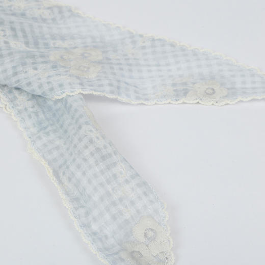 蕾丝格纹三角巾丝巾-纪念日百货门店同款169698598 商品图1