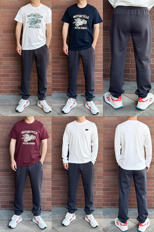 26春夏--迪家高品质薄款-男士极简收口卫裤【包邮+三天无理由退换】 商品图2