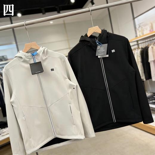 F031228户外软壳防泼水层次感丰富细腻舒适连帽反光条夹克外套 商品图2