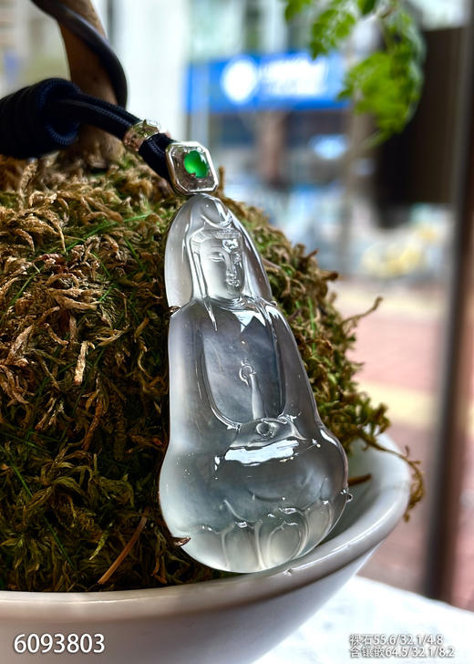玻璃种观音吊坠【6093803】具体价格微信咨询 商品图5