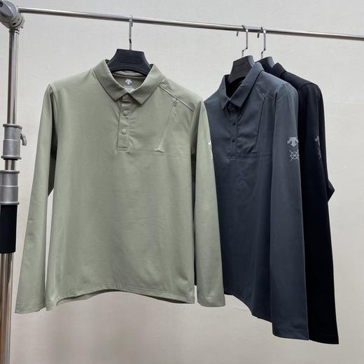 点此购买 迪桑特春秋季男士DUALIS系列都市通勤百搭长袖polo衫 yh 342098 商品图0