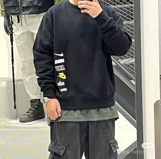 F031235春季新款男女同款细腻柔软轻盈舒适串标圆领运动卫衣 商品图3