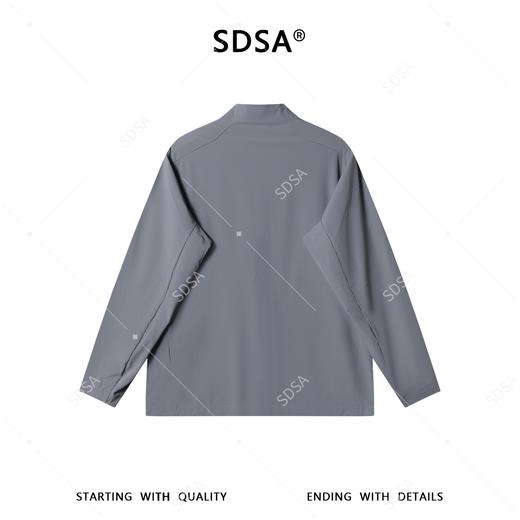 SDSA男装2026新款高贵轻奢时尚简约胸袋拉链口袋立领弹力夹克百搭 商品图4
