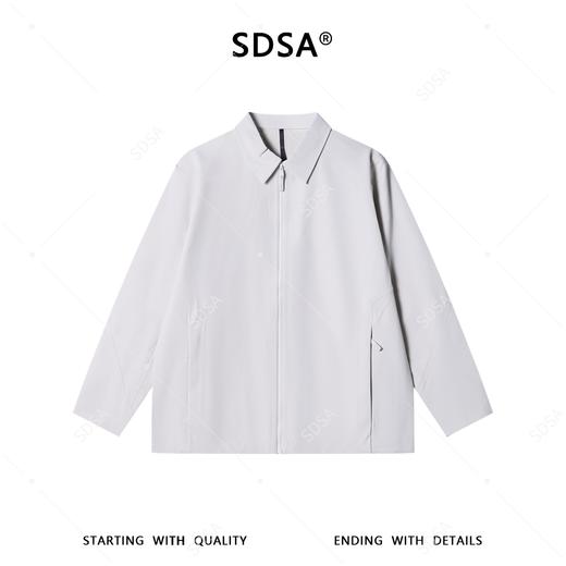 SDSA男装2026新款高贵轻奢老钱风商务拉链翻领夹克外套百搭宽松 商品图0