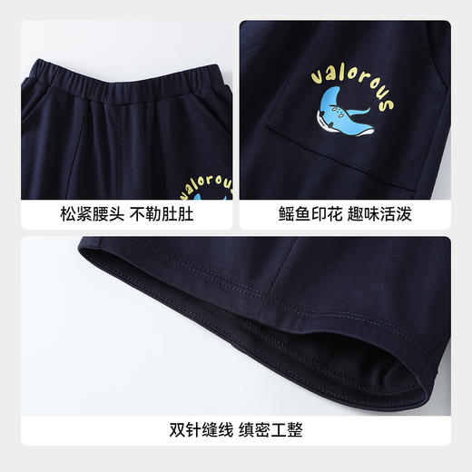 【实体店同款】男童全腰针织中裤夏季新款安奈儿童装XB626181 商品图4