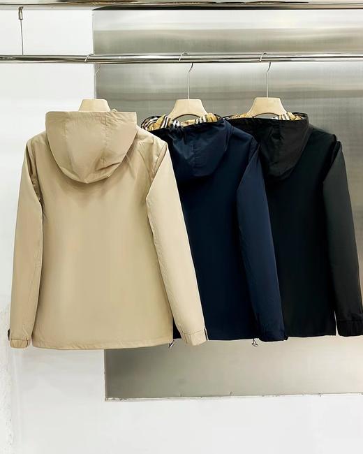 F031224春秋季新款字母刺绣男士连帽夹克外套 商品图2