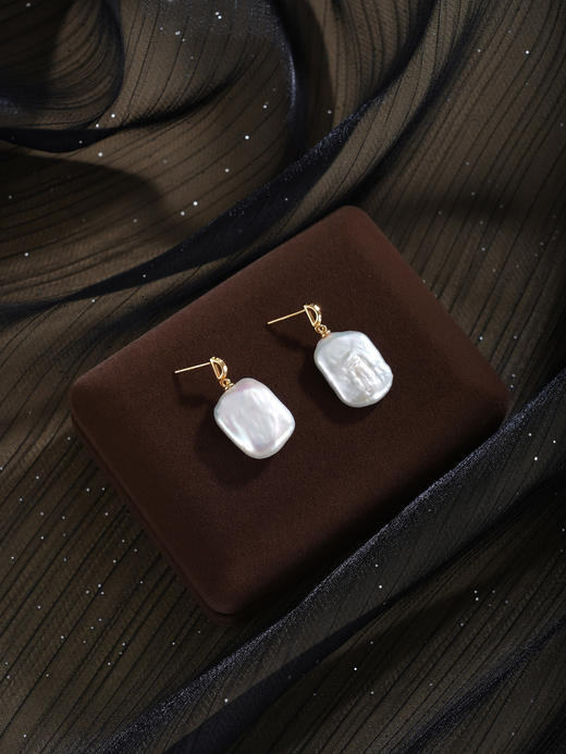 子佩集【风蚀诗篇】银S925珍珠惜王妃耳钉【W7487】双色巴洛克2602 商品图4