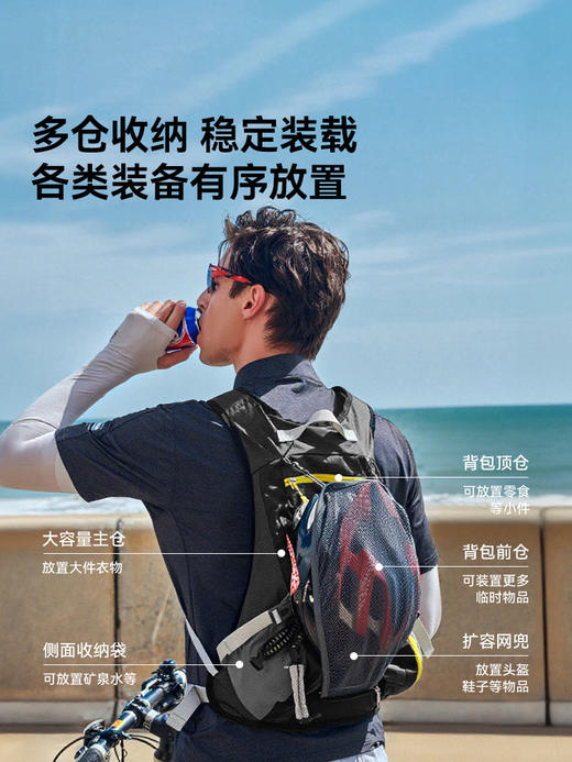 伯希和户外双肩包男防水轻量化徒步爬山自行车骑行运动登山背包女TBZG 商品图2
