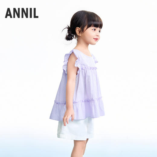 【实体店同款】女童圆领短袖上衣夏季新款安奈儿童装XG621195 商品图2