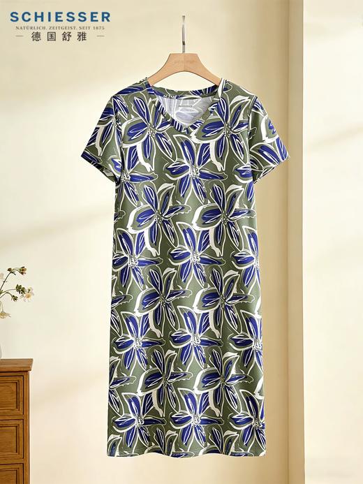 【mix relax系列】舒雅女短袖连衣裙32S棉莫代尔单面  50%棉50%莫代尔  150g/m2   31/26396D 商品图1