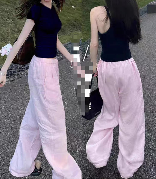 312-8 纯圆正 新配色 SEED亚麻阔腿长裤  很快会断码 我穿12码宽松效果 商品图8