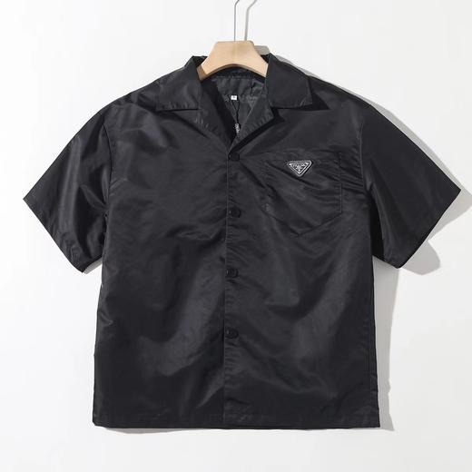 F031233早春新款时尚百搭拉链口袋街头风气质短袖衬衫 商品图0