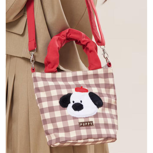 萌趣卡通格纹小狗斜挎包-纪念日百货门店同款169443190 商品图1