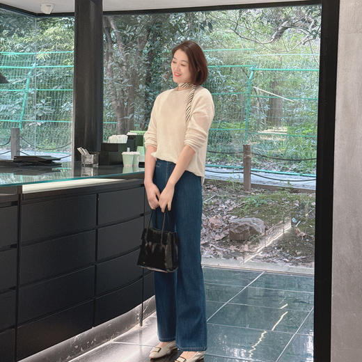 火桐hooton 皇家羊绒 春风有信 山羊绒一字领套头衫 商品图5