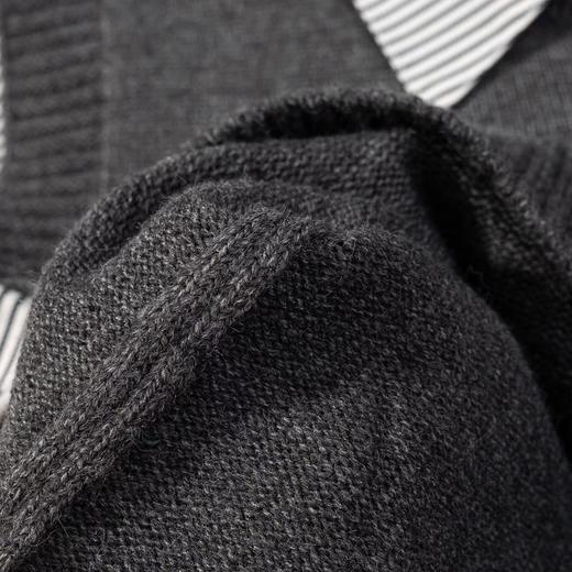 F031222春季新款气质减龄百搭宽松显瘦针织假两件上衣 商品图5