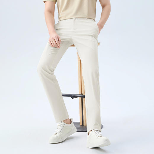 【抗菌/速干】柒牌休闲梭织长裤26春新款微弹时尚百搭中青年长裤 130H71730 商品图1