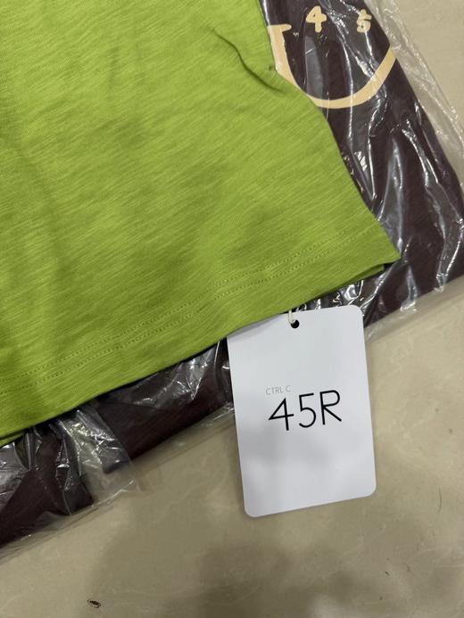 F031216笑脸印花M型宽松罩衫竹节棉T恤夏季舒适透气上衣 商品图13