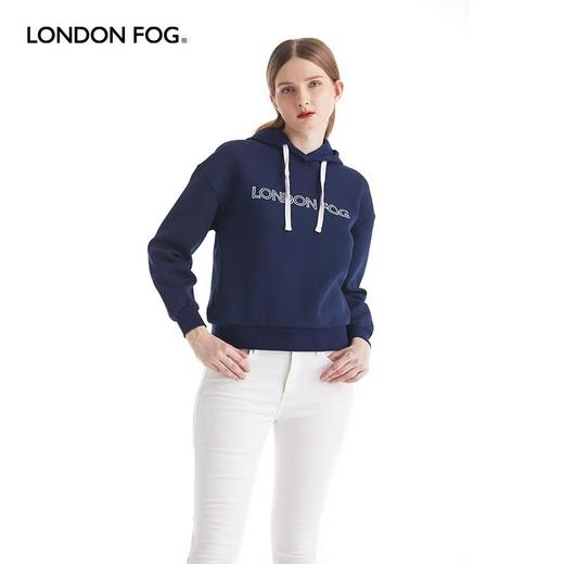 【直发】LONDON FOG/伦敦雾女士连帽休闲卫衣,棉涤氨空气层双面布面料LW19KJ105W 商品图0