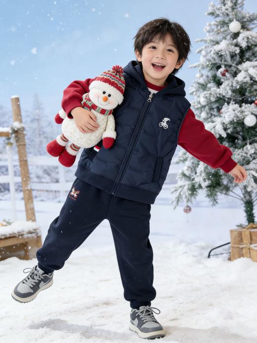 新品爆款史努比儿童羊毛马春秋款童装宝宝背心保暖坎肩内搭 商品图11