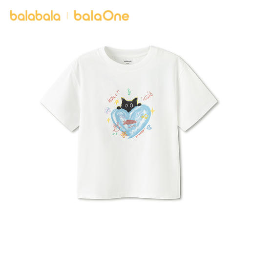 巴拉巴拉童装女童短袖t恤儿童2026新款夏装大童凉茶速干抗菌上衣 商品图2