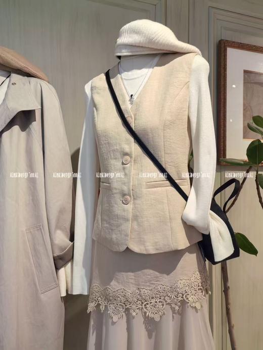 【门店同款】ENJOY春季“序光之旅”浅杏薄纱层叠套装 169605136 商品图5