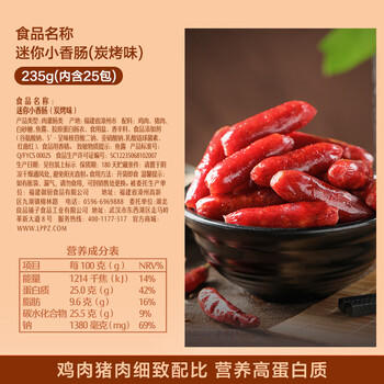 良品铺子高蛋白肉脯原味500g约27包 靖江风味 猪肉鸡肉干 解馋休闲食品 商品图1