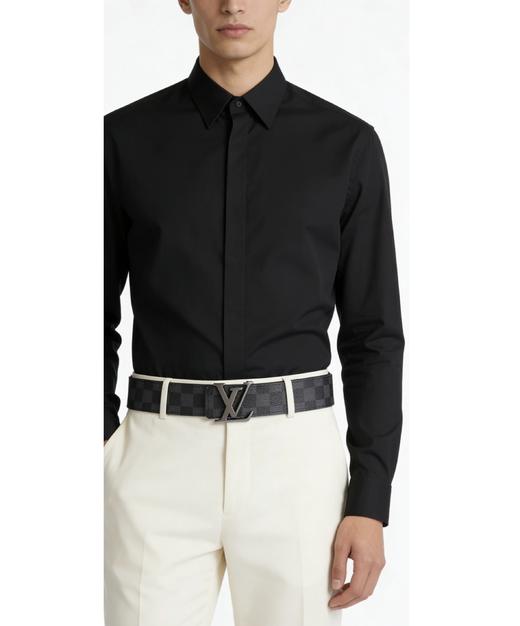 毒家深圳南油发350 数量只有200盒！LV INITIALES 双面40MM经典的男士双面腰带棋盘格压纹皮革皮带 商品图3