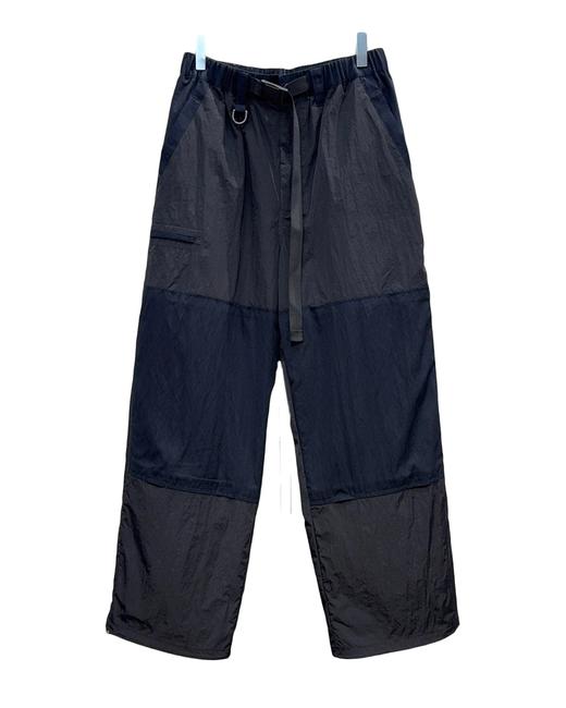 男款拼接褶皱休闲长裤he 商品图0