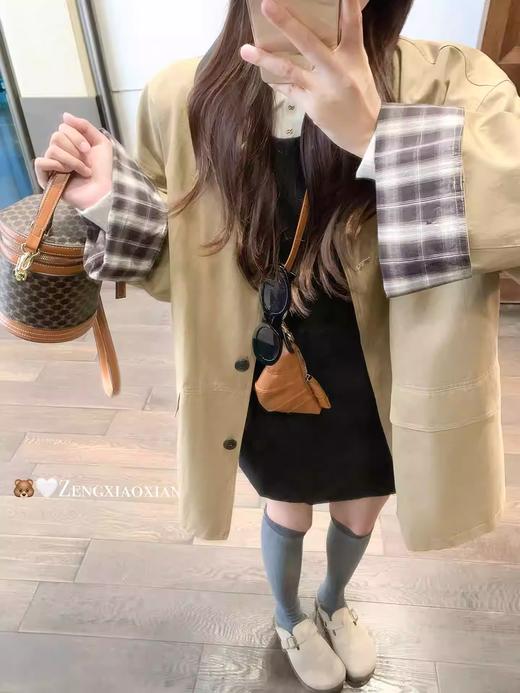 <曾小咸推荐>现货秒杀 ！微信超特价！美拉德风风衣外套 日常289.99 立减140 秒杀149.99！！ 商品图13