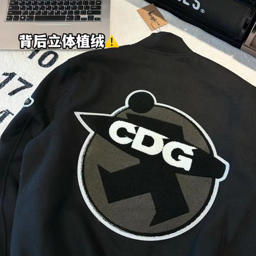 F031247美式街头毛呢刺绣羊毛混纺高街飞行员夹克男女同款棒球服 商品图14