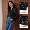 【限时秒杀】西遇法式波点飘带长袖衬衫女2026春季新款荷叶边宽松落肩雪纺衬衣10360046 商品缩略图3