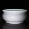 水晶白香炉直径11厘米天然汉白玉石花瓶摆件上贡祭品 商品缩略图0