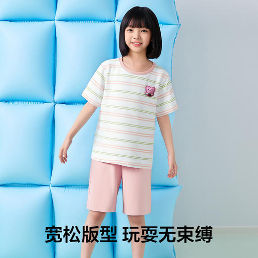 【清仓捡漏】【5A抑菌 100%棉】【120-160】【有棵树】女童夏季纯棉睡衣套装 商品图4