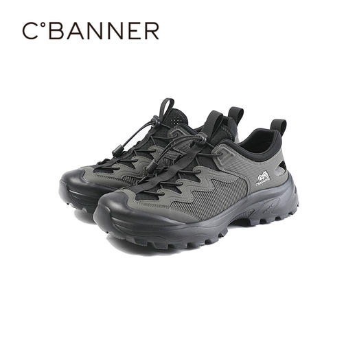 千百度2026夏季男鞋一拉即穿穿脱便捷溯溪鞋A26360110 商品图5