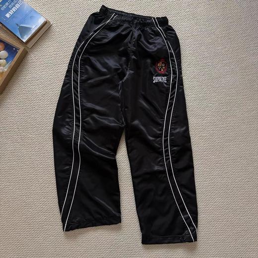 F031232美式潮流缎面贴片logo针织运动裤男女同款学院风刺绣运动裤 商品图13