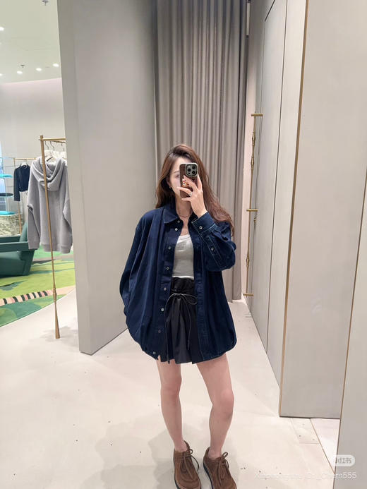 312-2 渠道圆正 lew做旧水洗超柔软牛仔 灯笼气球 复古牛仔外套 我穿38宽松效果 商品图2