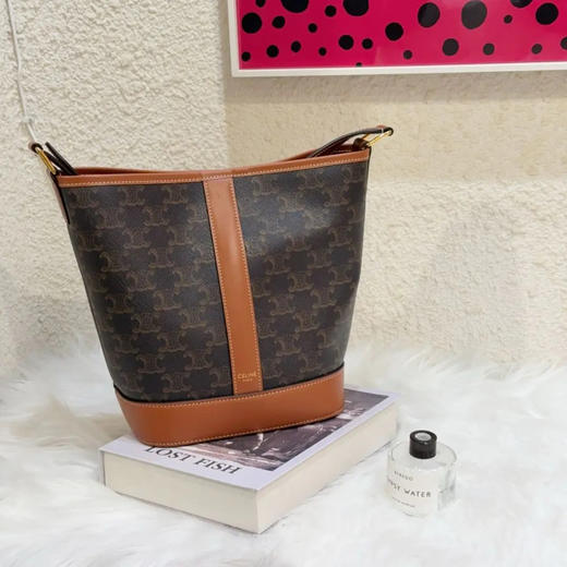 Celine 小号 老花 水桶 斜挎包 商品图0