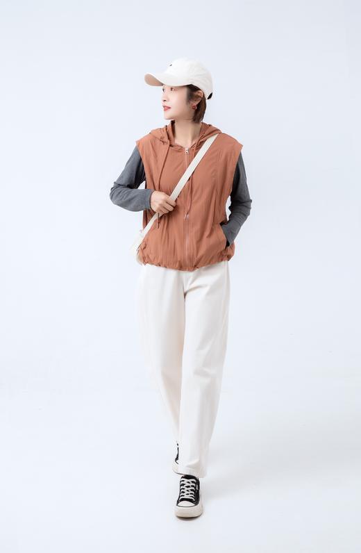 春夏连帽抽绳工装背心 商品图1