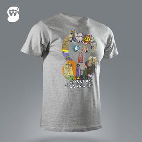 严素纯棉TEE,跑步即艺术2.0纯棉休闲TEE ,短袖棉T恤 宽松,舒适,全棉,日常, 严素态度