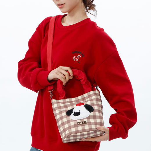 萌趣卡通格纹小狗斜挎包-纪念日百货门店同款169443190 商品图6