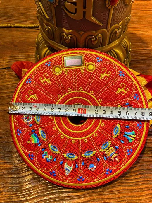 德田手拉电动转经轮+智能计数伞盖六字大明咒转经筒插电自动经筒 商品图6