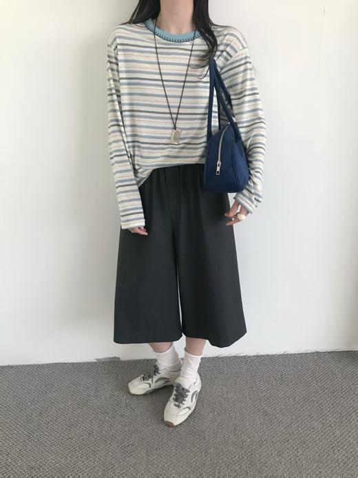 老米优品🎈3-5天！梨形身材本命神裤！韩代同款。《高级感裁剪七分西装阔腿裤》A字阔腿，含9%羊毛，定制面料，挺阔有型。K260312A 商品图6