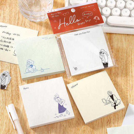 NOTE FOR Hello，city girl系列100张便签 商品图0