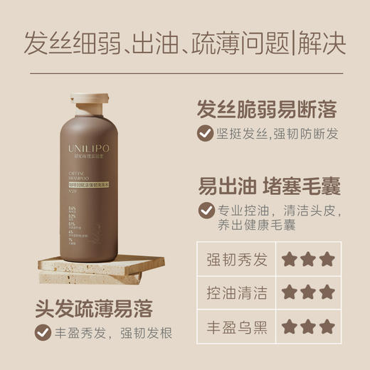 UNILIPO研知有理 咖啡因赋活强韧洗发水300g 商品图1