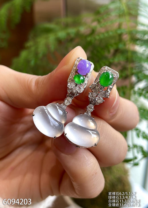 玻璃种葫芦耳坠   98999【6094203】 商品图2