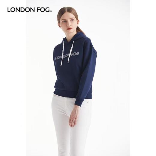 【直发】LONDON FOG/伦敦雾女士连帽休闲卫衣,棉涤氨空气层双面布面料LW19KJ105W 商品图2