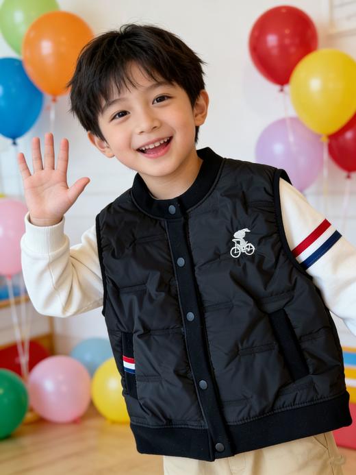 新品爆款史努比儿童羊毛马春秋款童装宝宝背心保暖坎肩内搭 商品图5