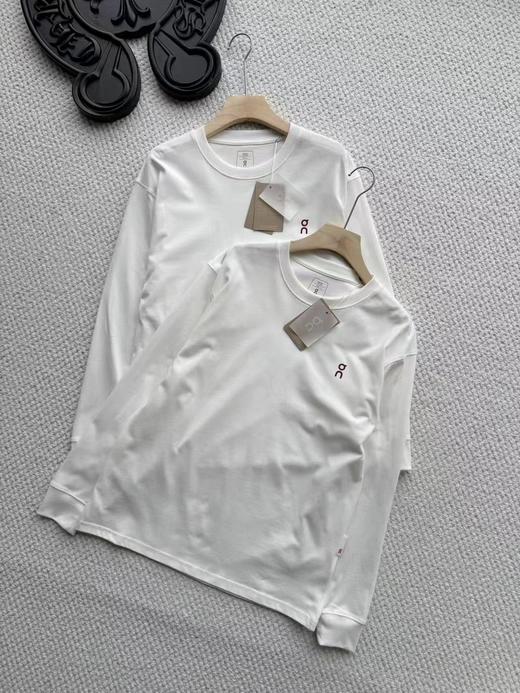 F031258马年限定复古酒红色马纹印极简性冷淡风长袖T恤 商品图0